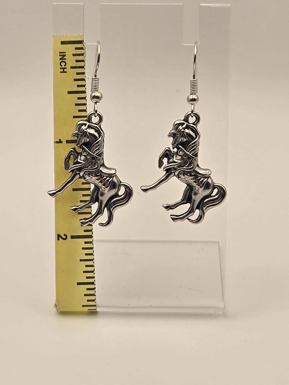 Silver Viking Dangle Earrings